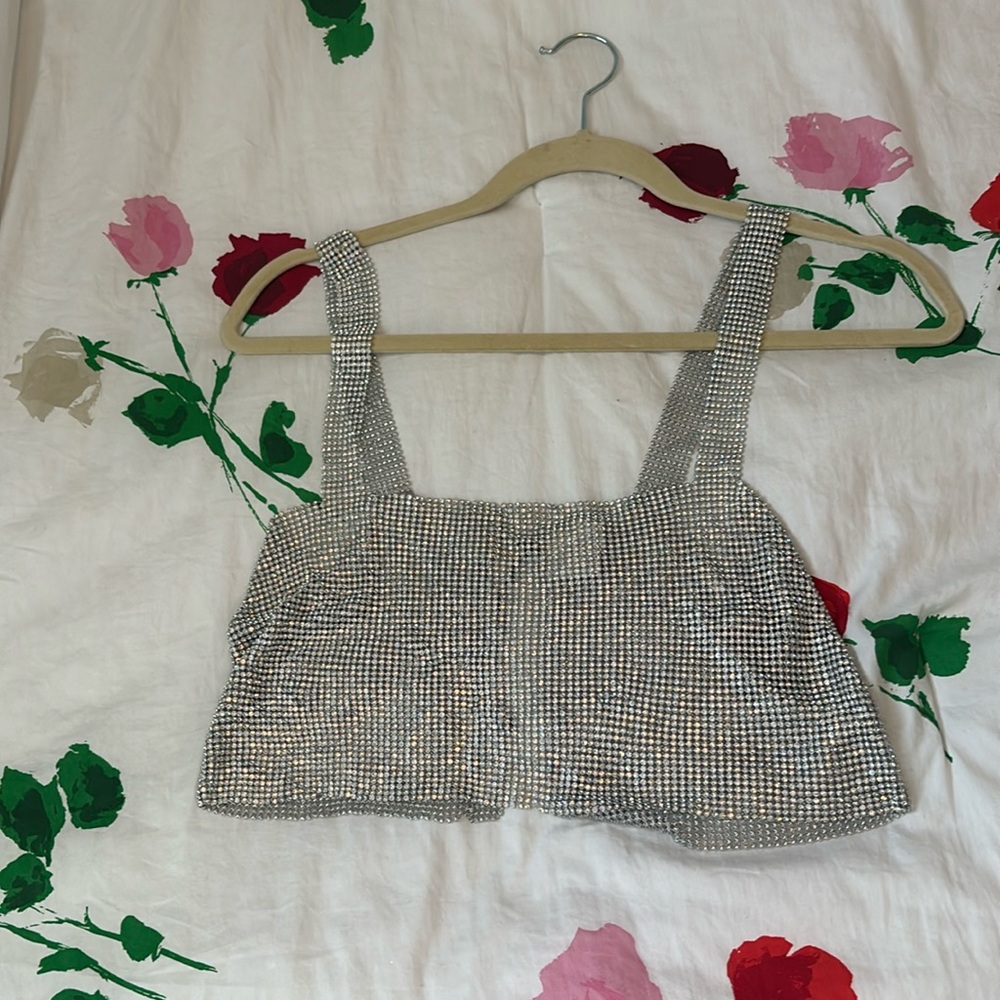 Rhinestone Crop top